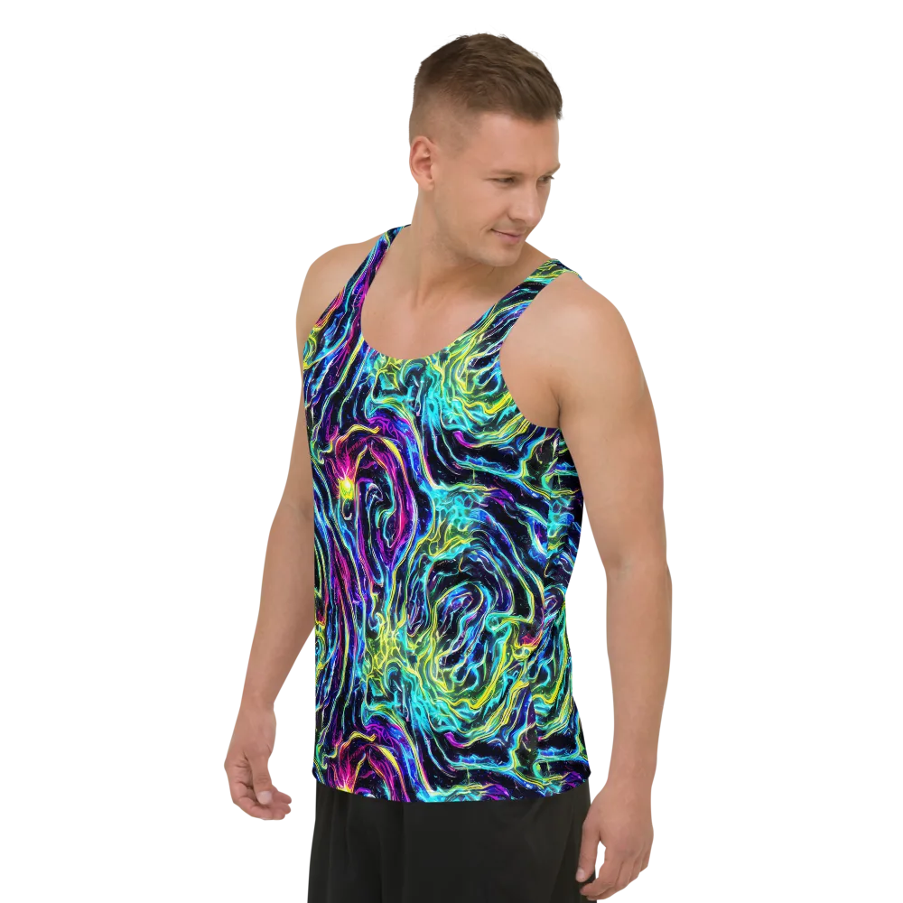 Prismatic Wildfire on Men's Tank Top — Left Front