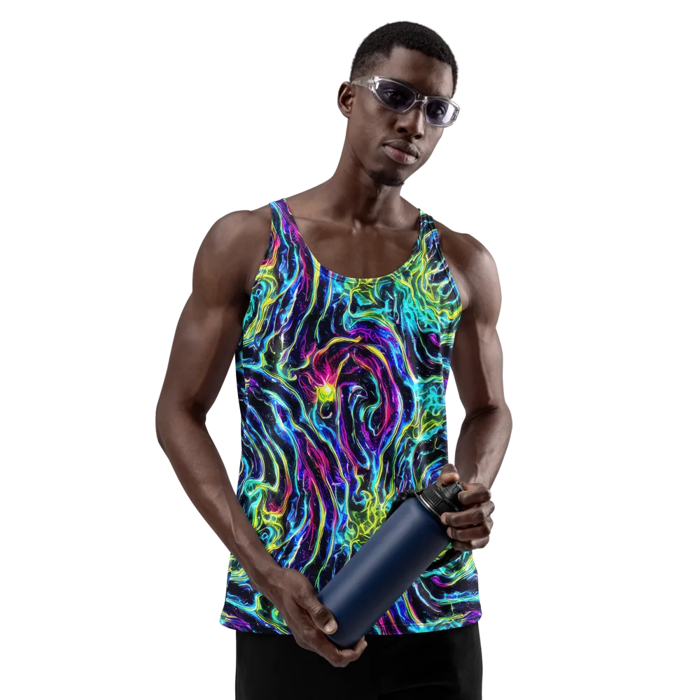 Prismatic Wildfire on Men's Tank Top — Front