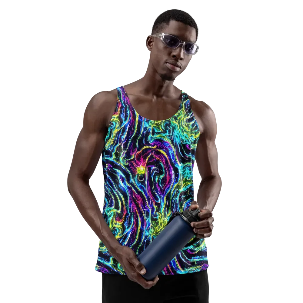 Prismatic Wildfire on Men's Tank Top — Front