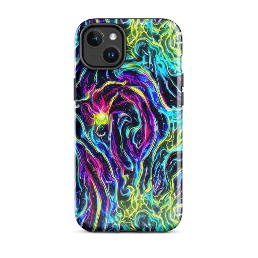 Prismatic Wildfire on a MagSafe Tough Case for iPhone®