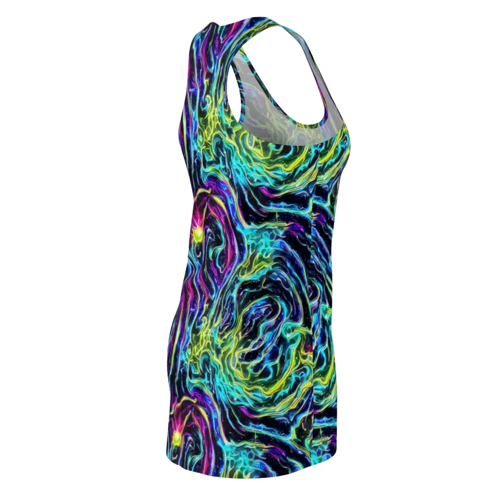 Prismatic Wildfire on Racerback Dress — Back Side