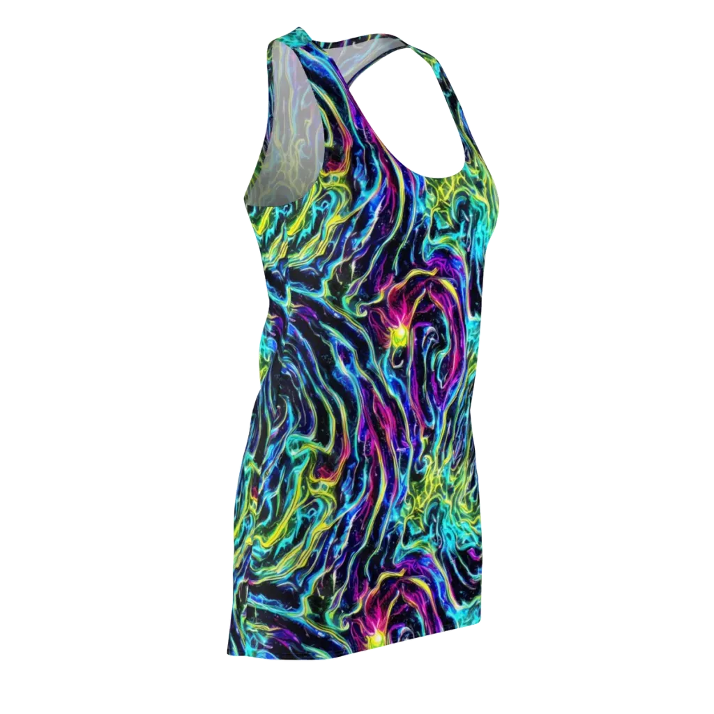 Prismatic Wildfire on Racerback Dress — Front Side