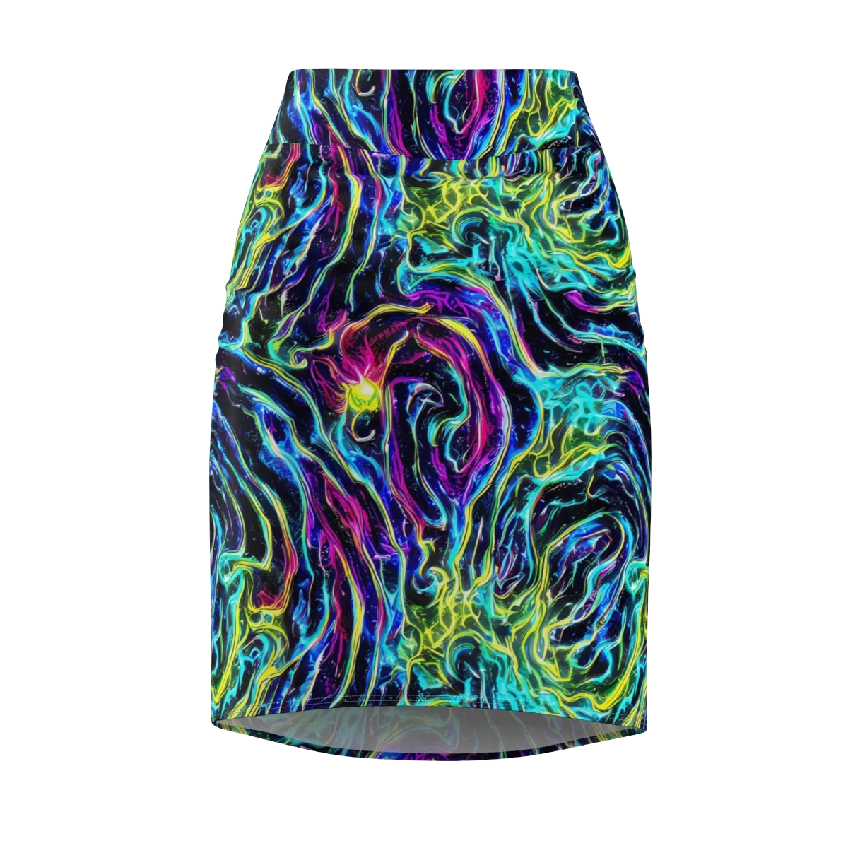 Prismatic Wildfire on Pencil Skirt — Front