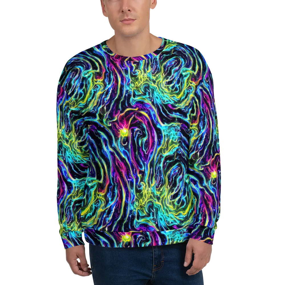 Prismatic Wildfire on Sweatshirt — Front