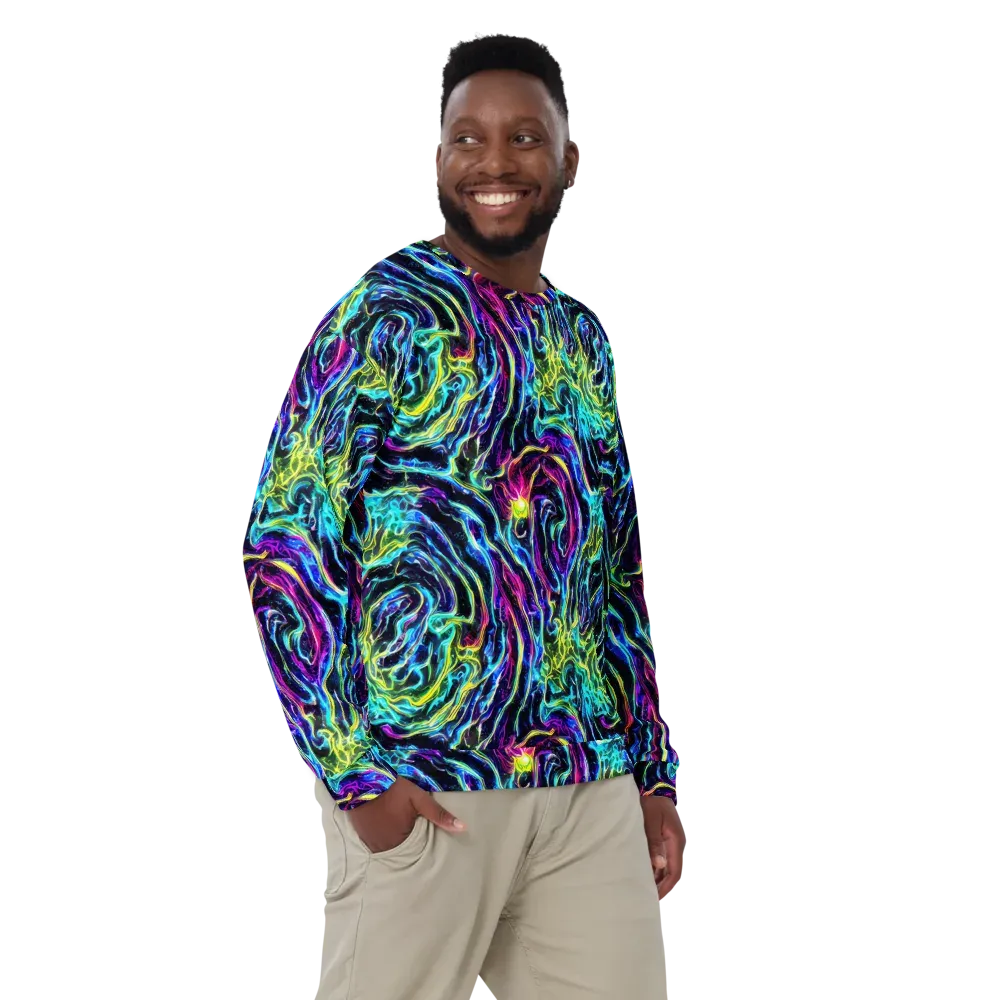 Prismatic Wildfire on Sweatshirt — Front