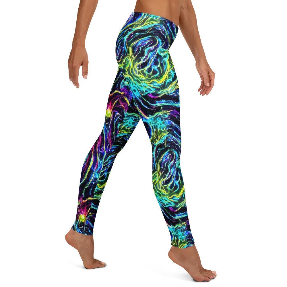 Prismatic Wildfire on Leggings — Right