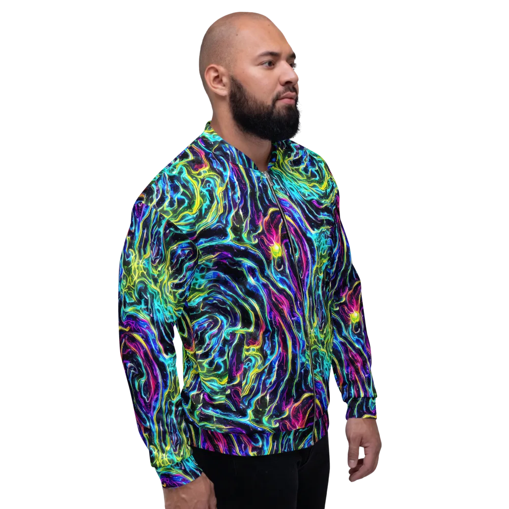 Prismatic Wildfire on Bomber Jacket — Right