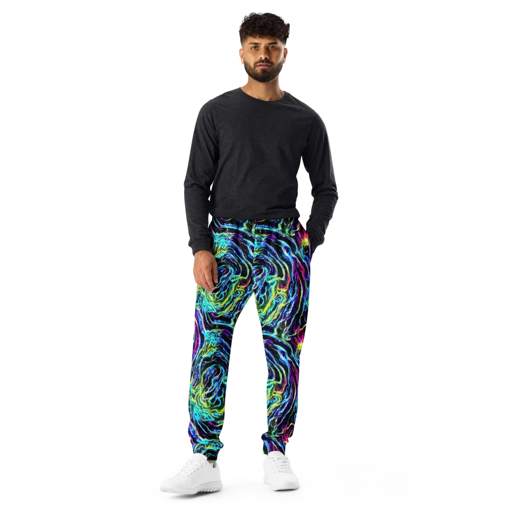 Prismatic Wildfire on Men's Joggers — Front