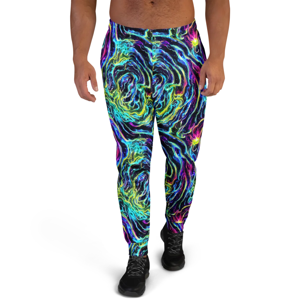 Prismatic Wildfire on Men's Joggers — Front