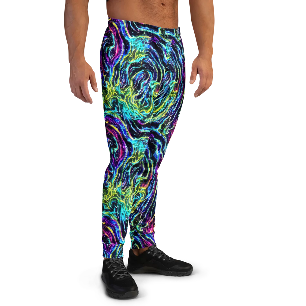 Prismatic Wildfire on Men's Joggers — Right