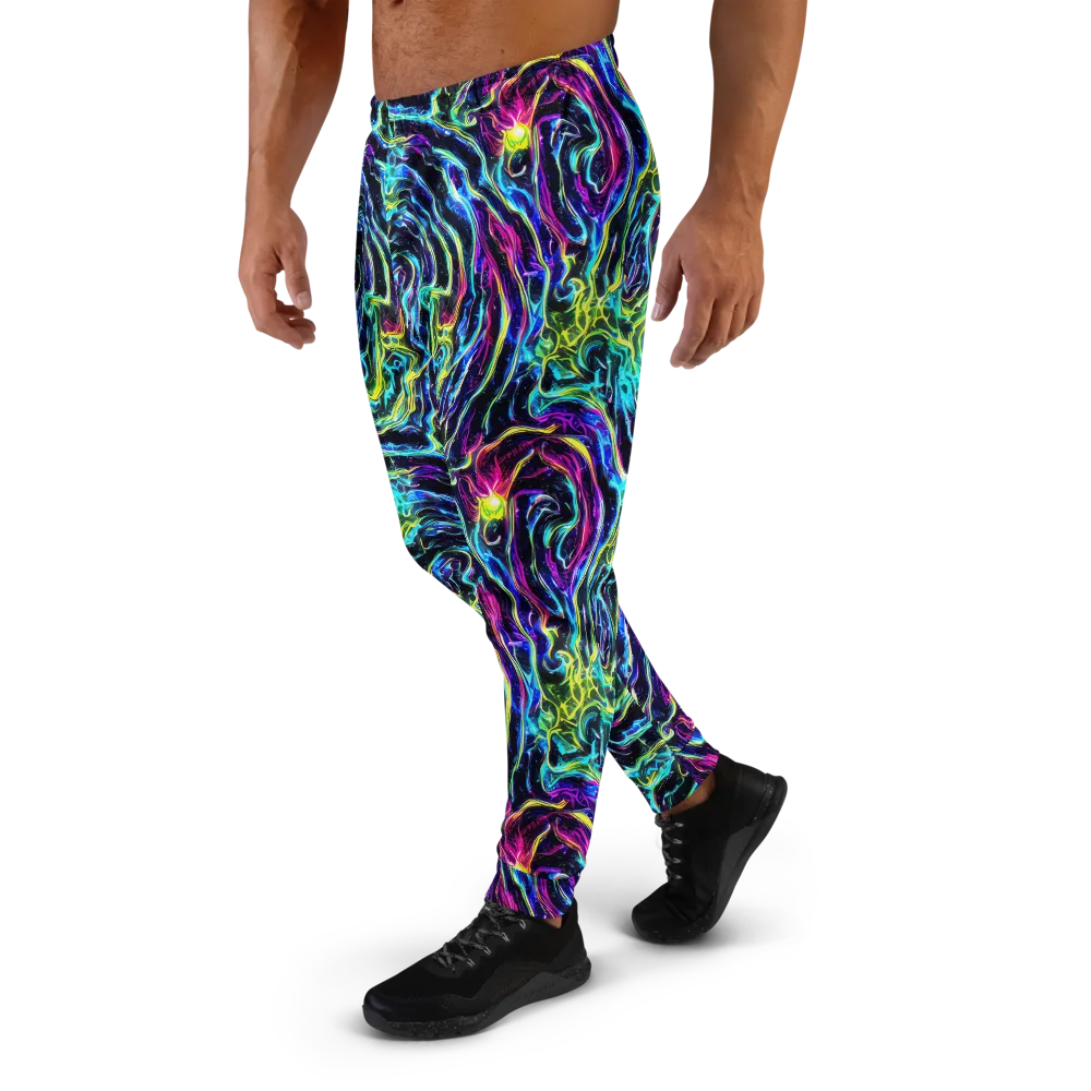 Prismatic Wildfire on Men's Joggers — Left