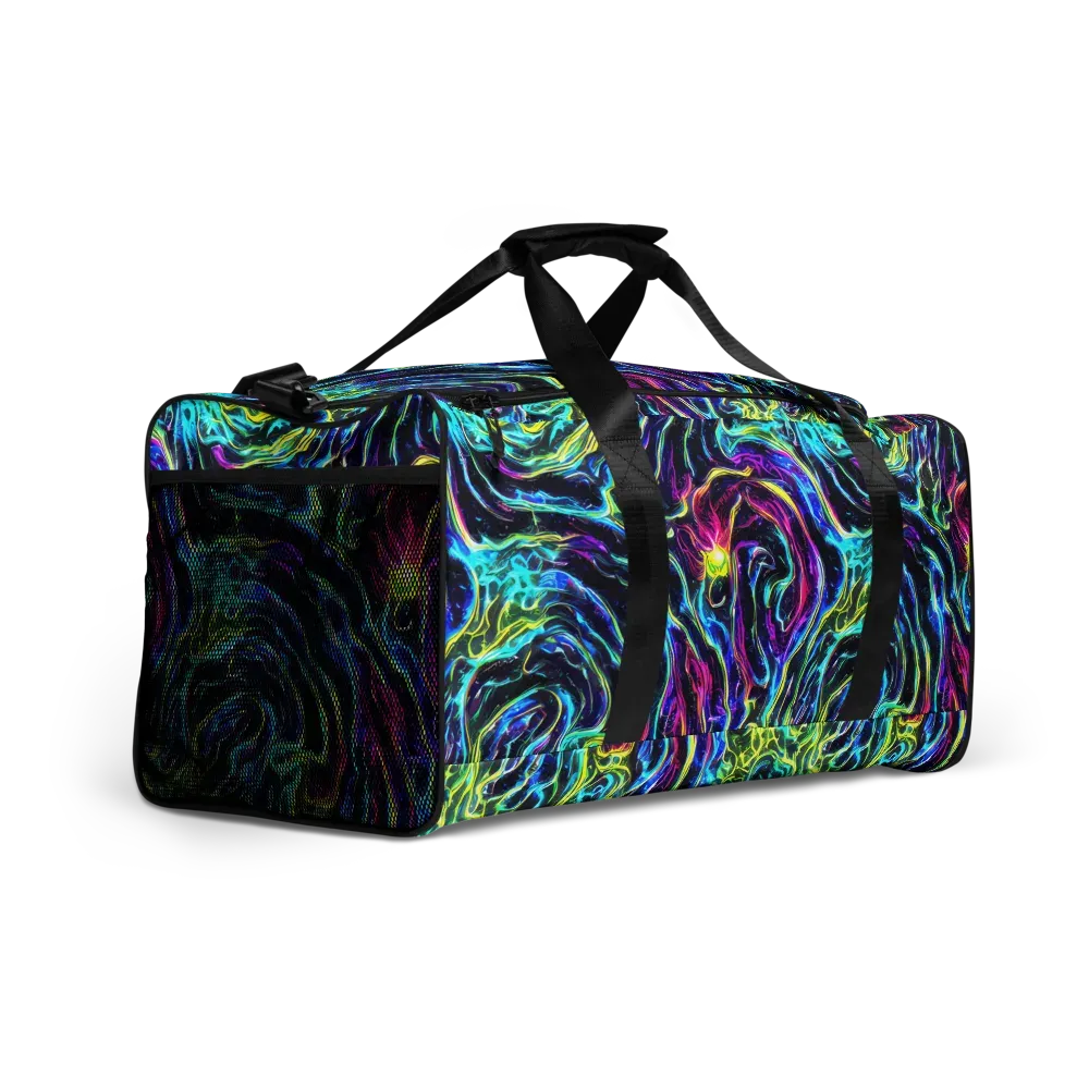 Prismatic Wildfire on Duffle Bag — Right Front