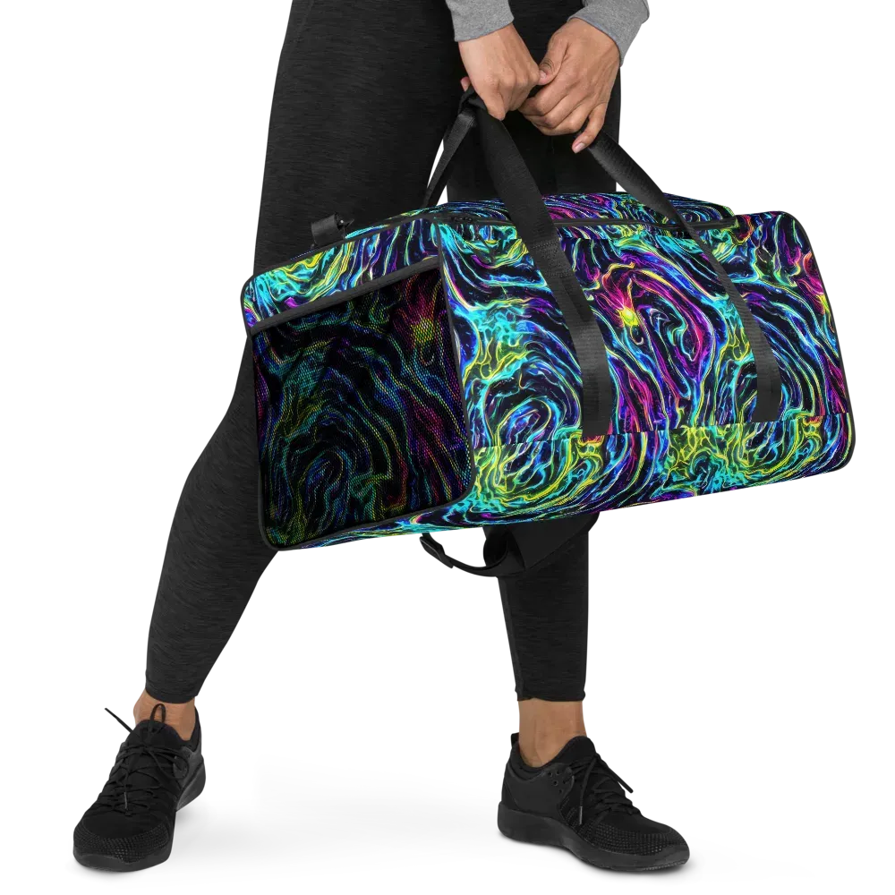 Prismatic Wildfire on Duffle Bag — Right Front
