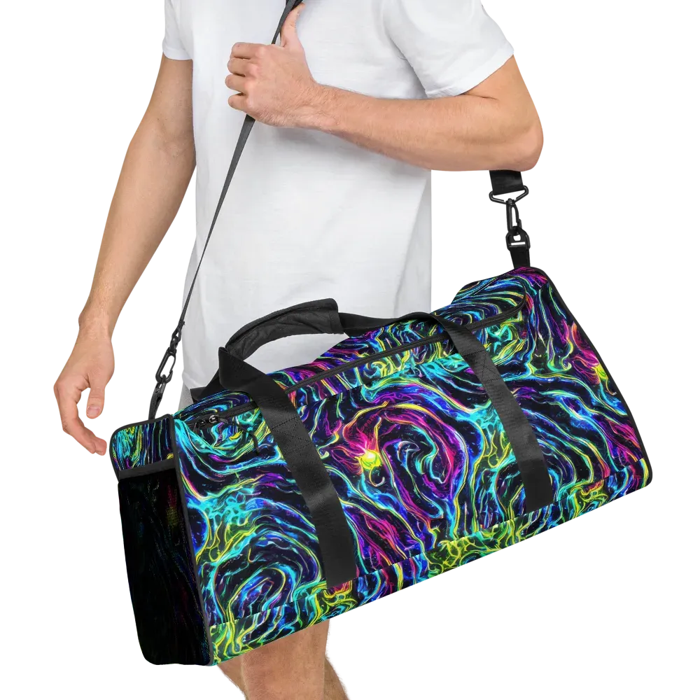 Prismatic Wildfire on Duffle Bag — Right Front