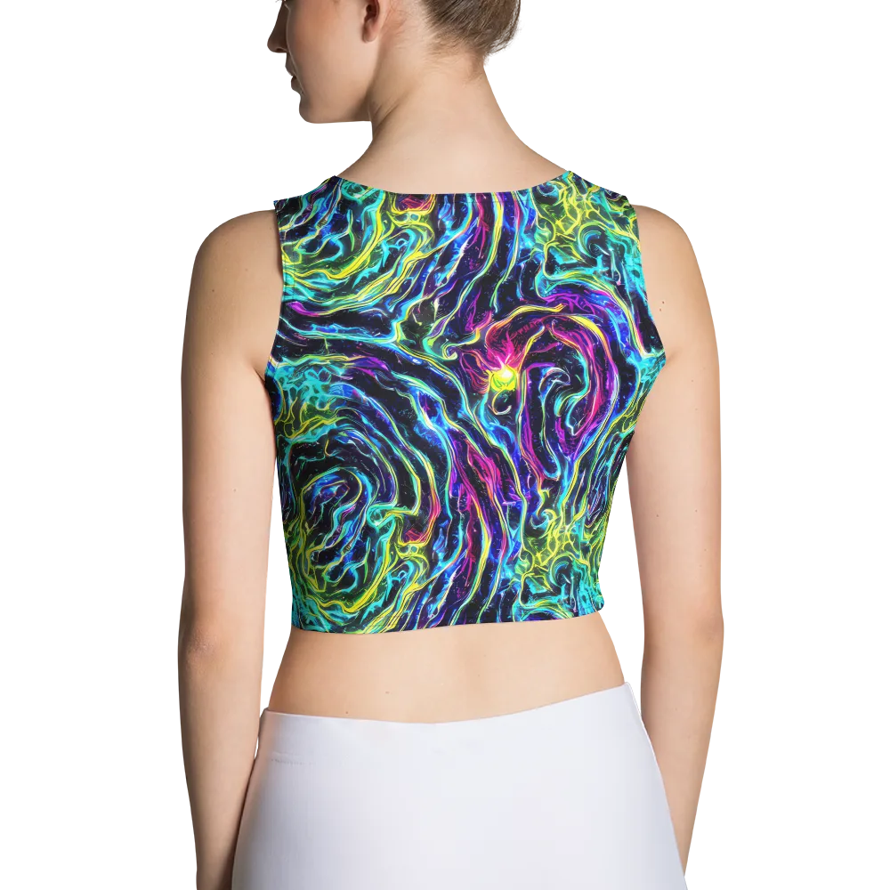 Prismatic Wildfire on Crop Top — Back