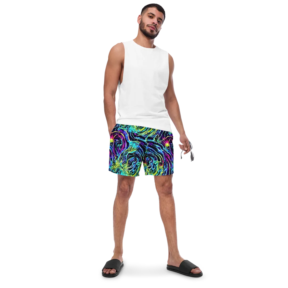 Prismatic Wildfire on Swim Trunks — Front