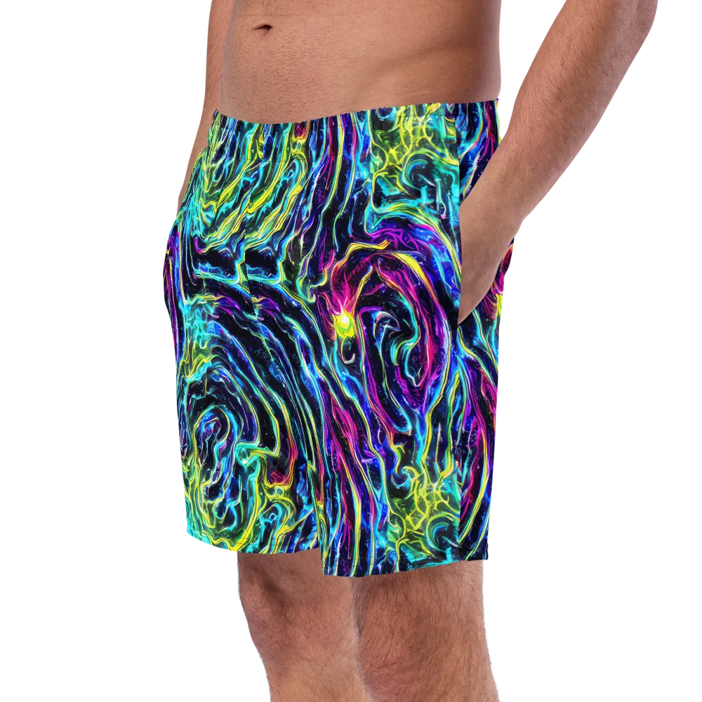 Prismatic Wildfire on Swim Trunks — Left Front