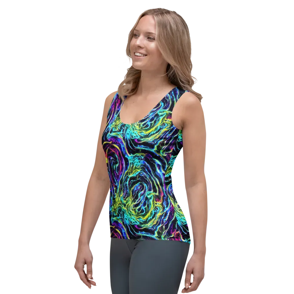 Prismatic Wildfire on Women's Tank Top — Left Front