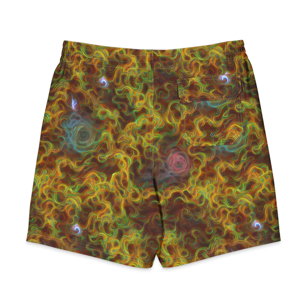 Molten Garden on Men's Board Shorts — Back