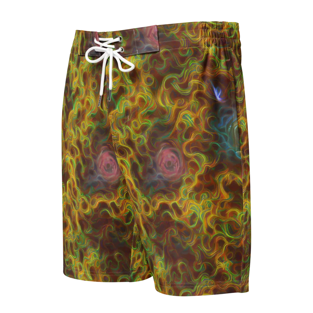Molten Garden on Men's Board Shorts — Front