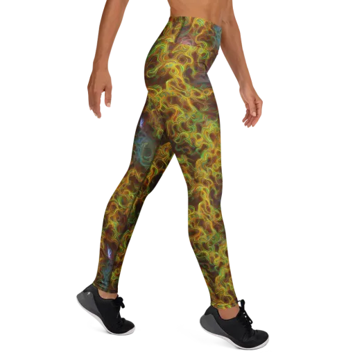 Molten Garden on a Yoga Leggings