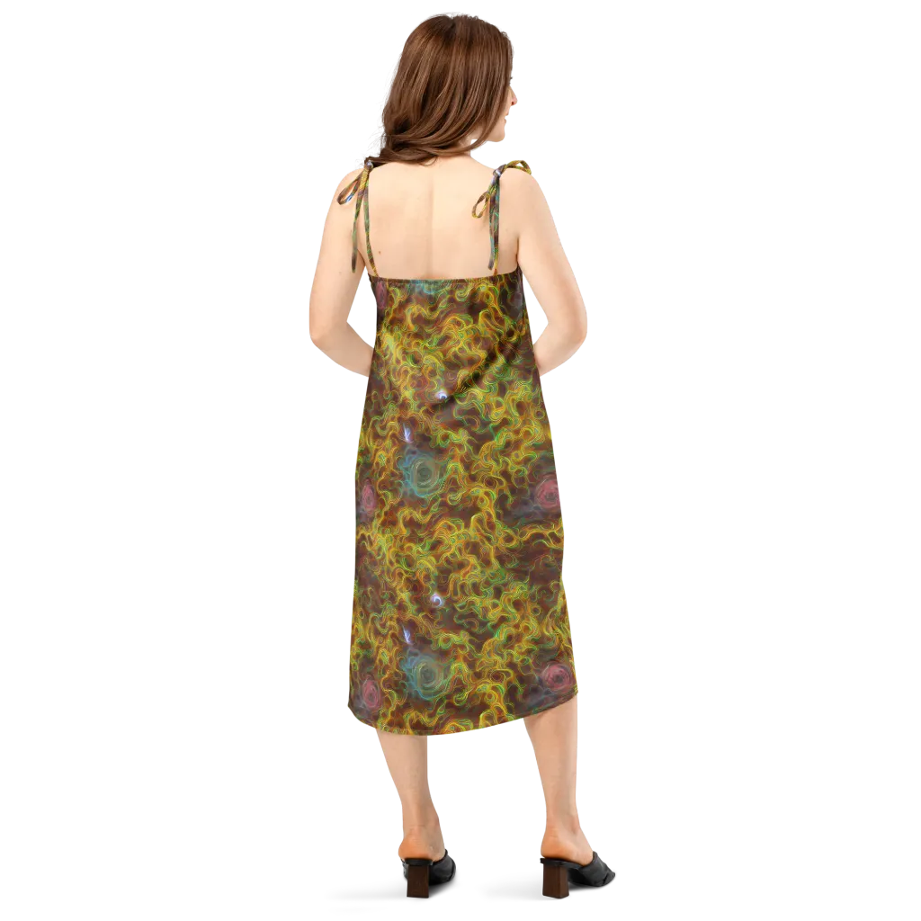 Molten Garden on Slip Dress — Back