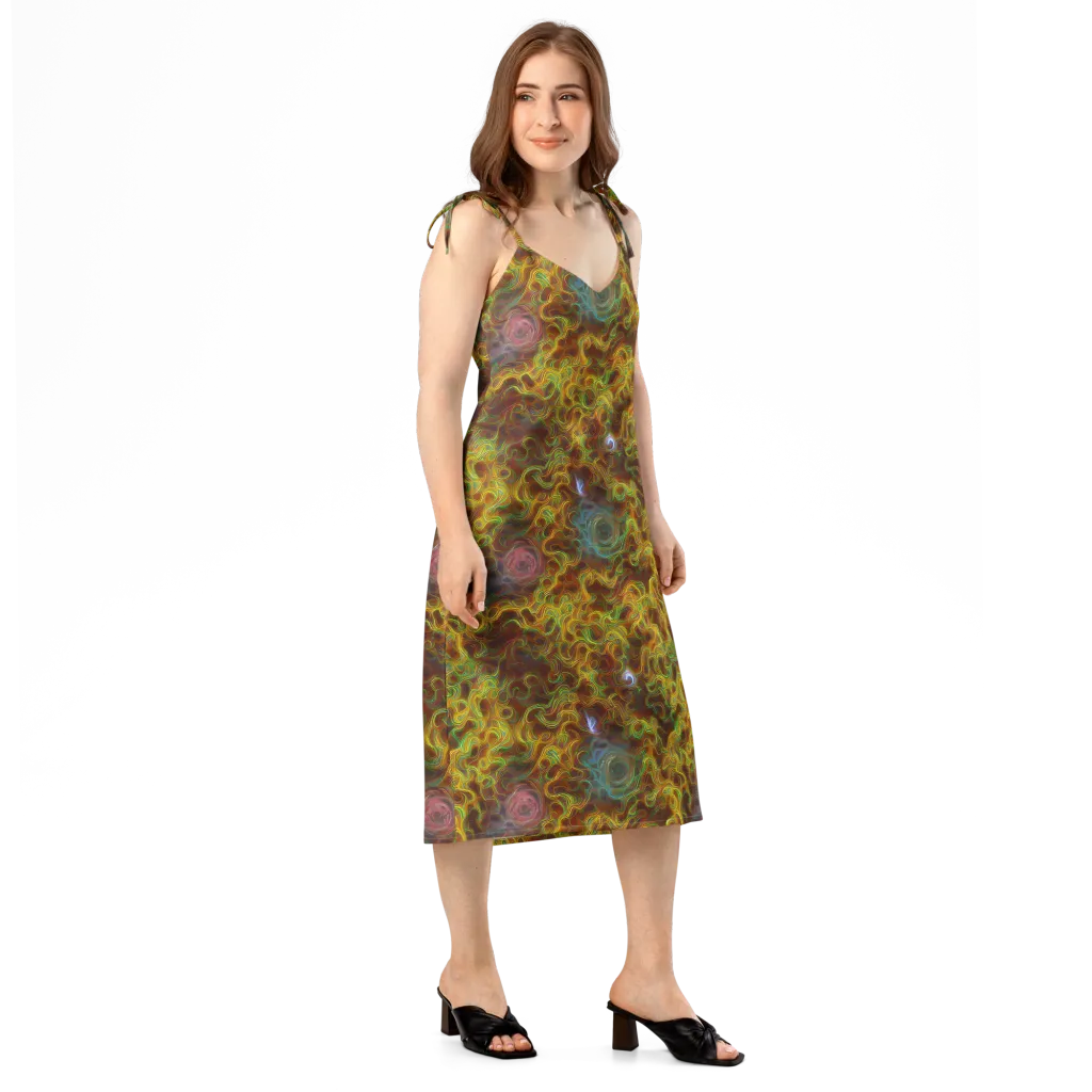 Molten Garden on Slip Dress — Right Front