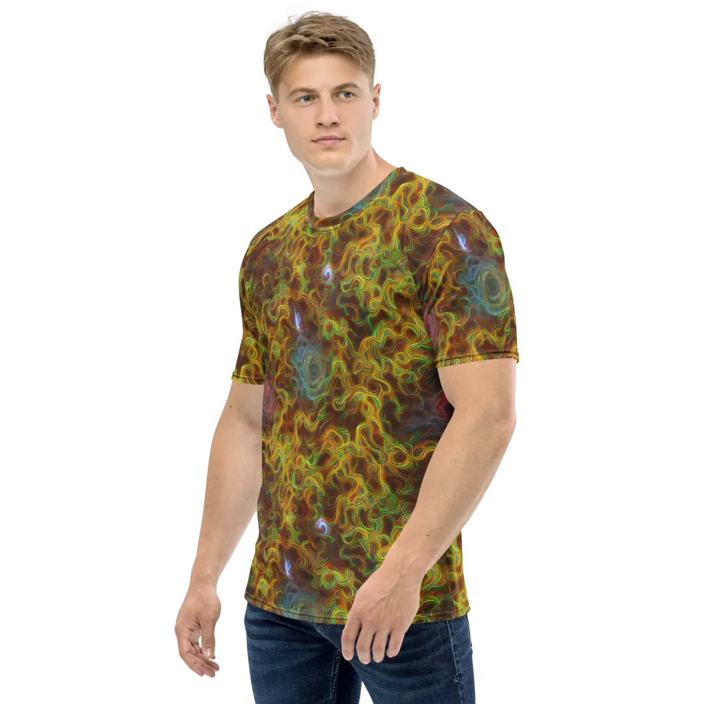 Molten Garden on Men's Crew Neck T-Shirt — Left