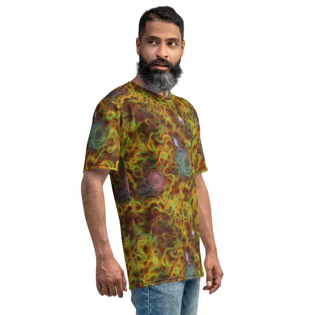 Molten Garden on Men's Crew Neck T-Shirt — Right