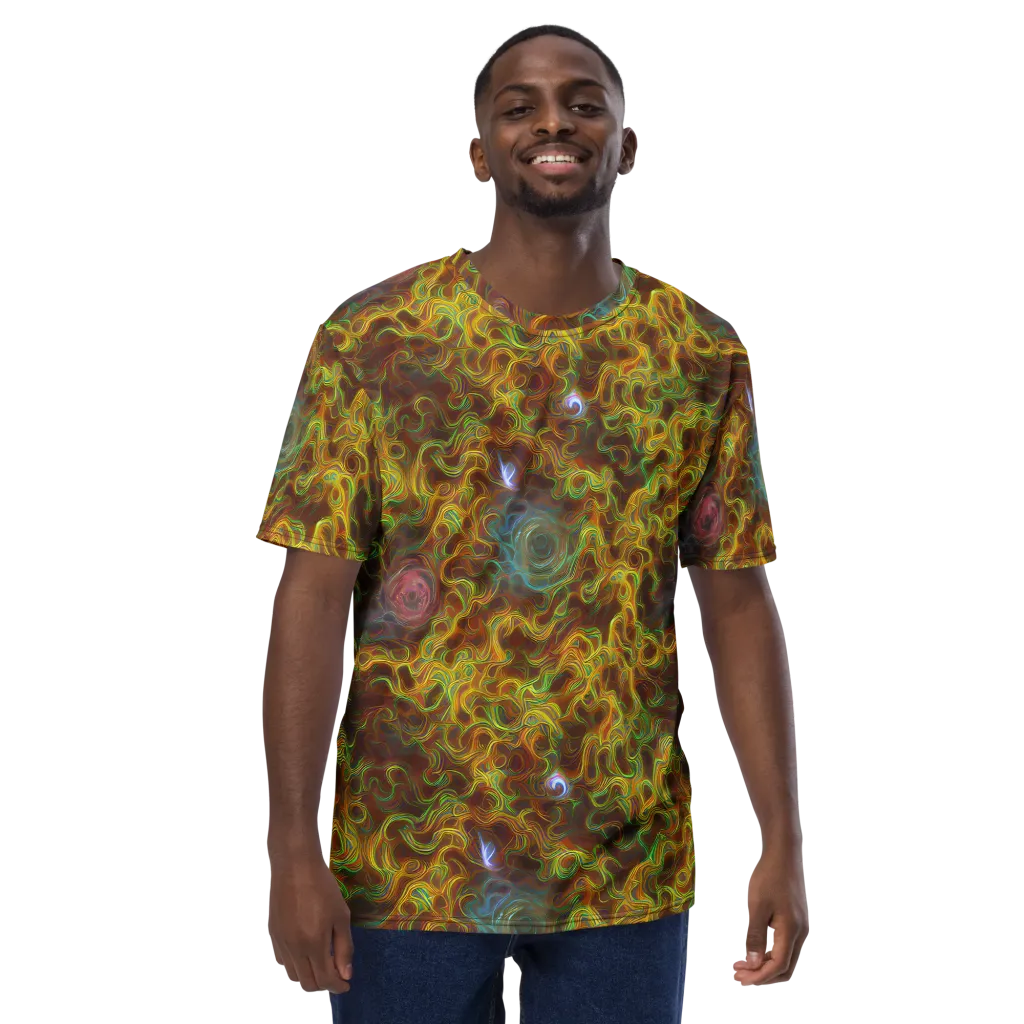 Molten Garden on Men's Crew Neck T-Shirt — Front