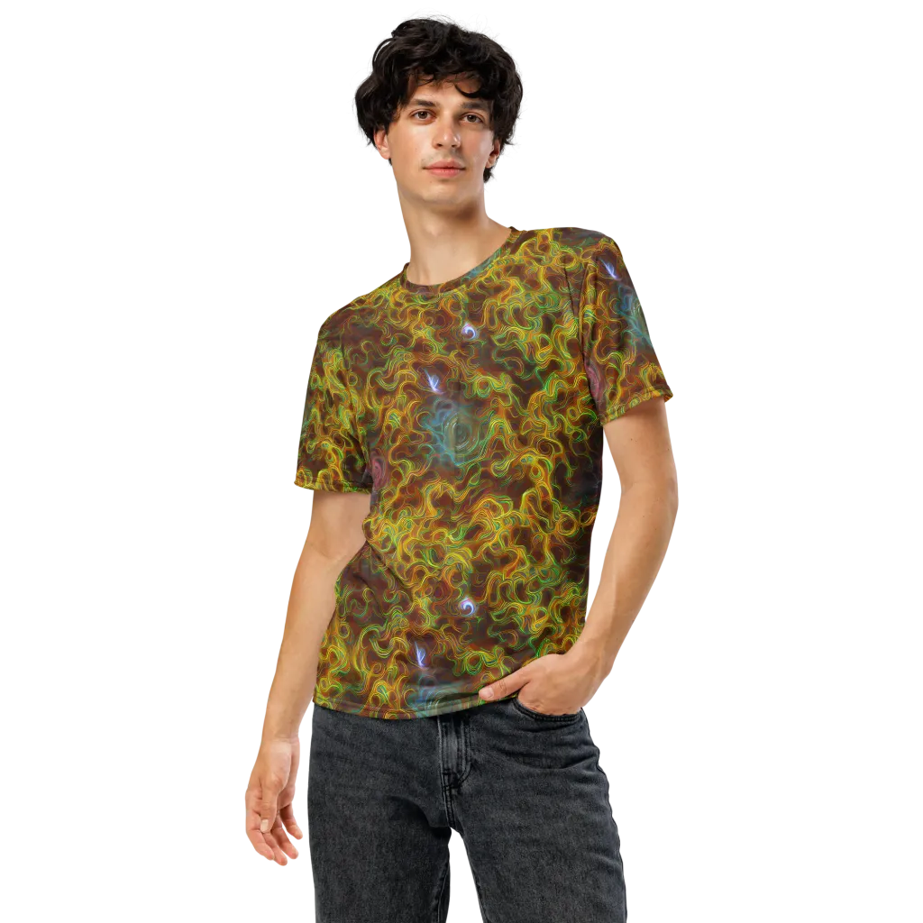 Molten Garden on Men's Crew Neck T-Shirt — Front