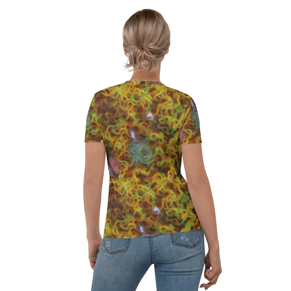 Molten Garden on Women's Crew Neck T-Shirt — Back