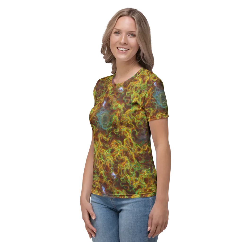 Molten Garden on Women's Crew Neck T-Shirt — Left