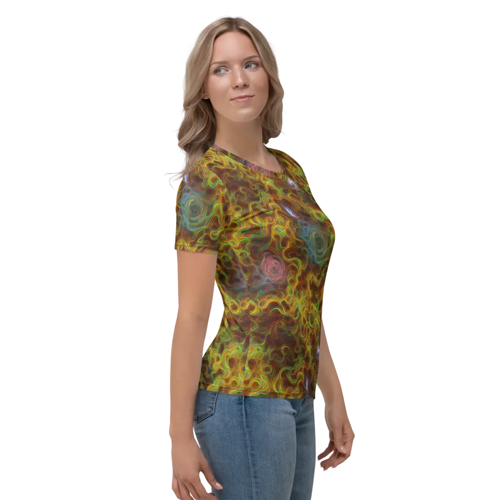 Molten Garden on Women's Crew Neck T-Shirt — Right