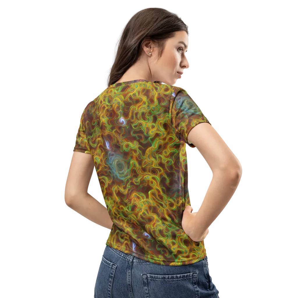 Molten Garden on Women's Crew Neck T-Shirt — Back