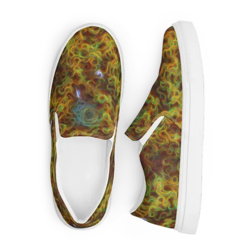 Molten Garden on a Men's Slip-On Canvas Shoes