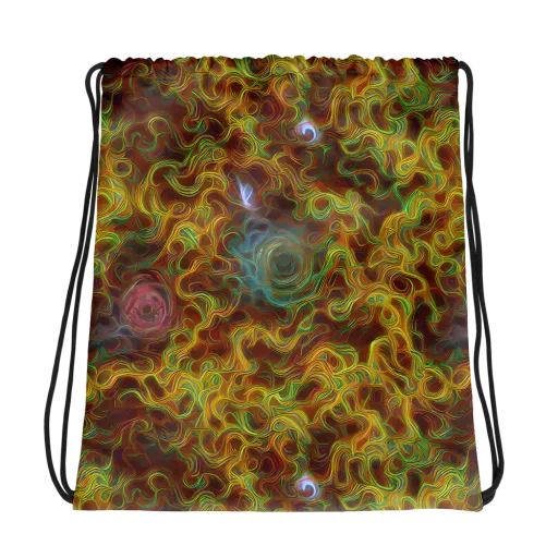 Molten Garden on a Drawstring Bag
