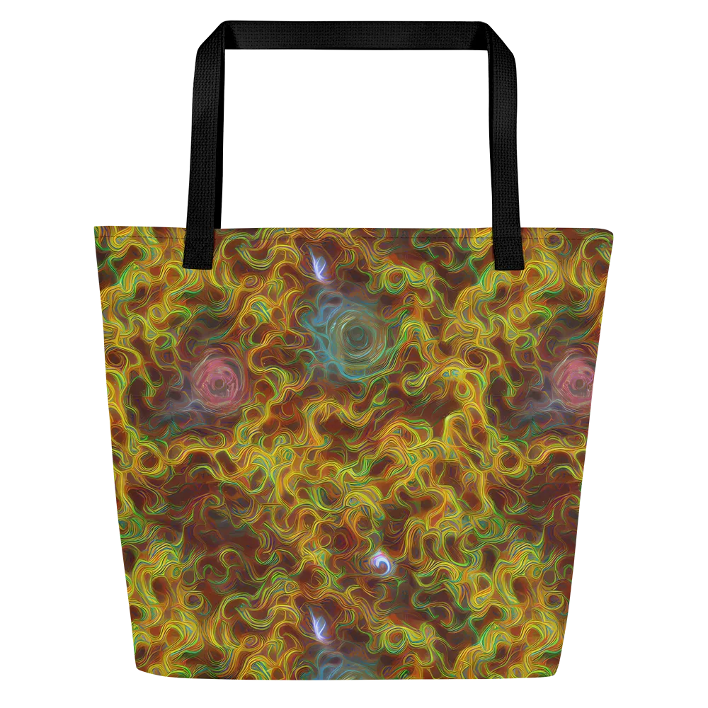 Molten Garden on Large Tote Bag W/ Pocket — Front