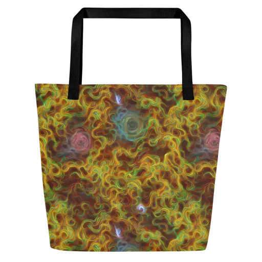 Molten Garden on a Large Tote Bag W/ Pocket