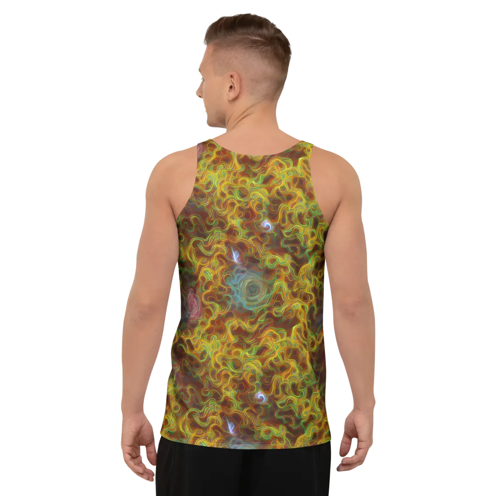 Molten Garden on Men's Tank Top — Back