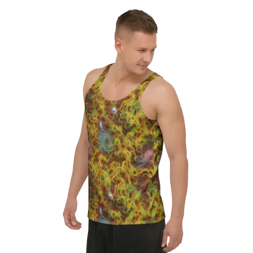 Molten Garden on a Men's Tank Top