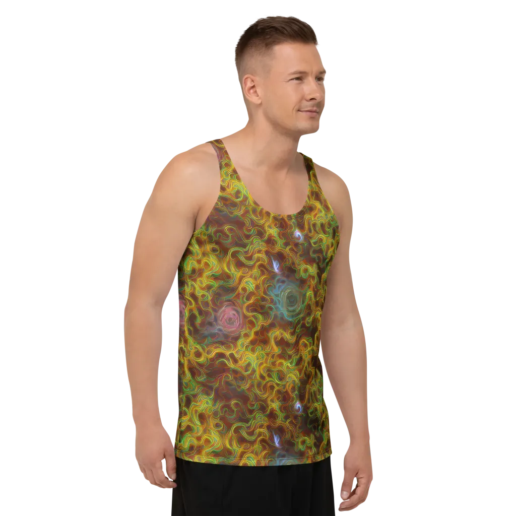 Molten Garden on Men's Tank Top — Right Front