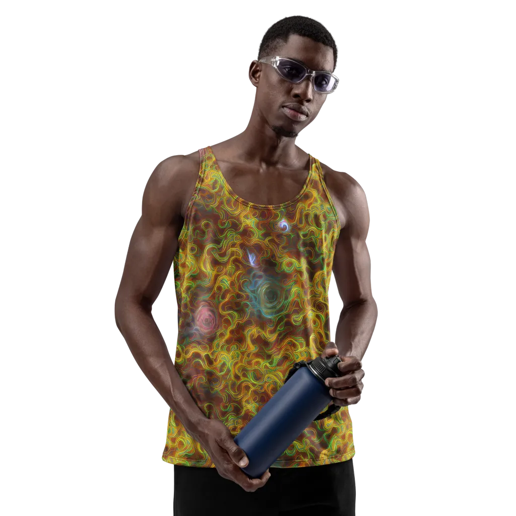 Molten Garden on Men's Tank Top — Front