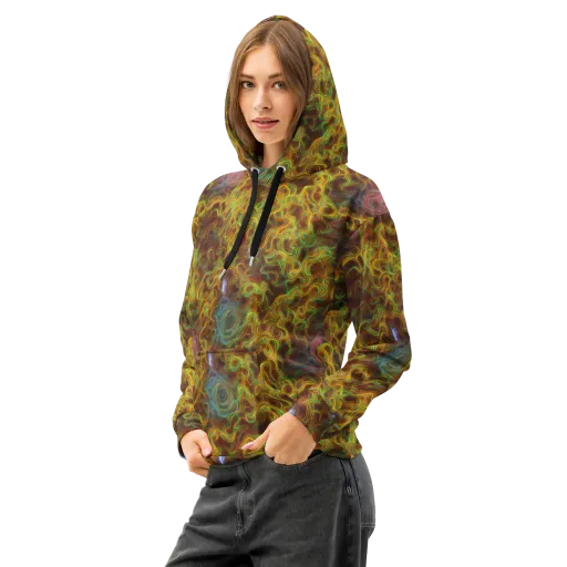 Molten Garden on a Cotton Hoodie