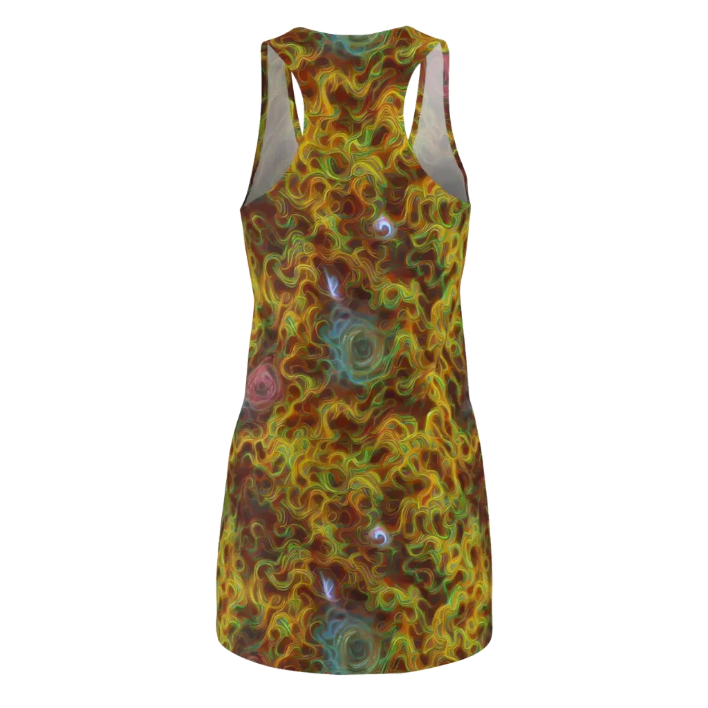 Molten Garden on Racerback Dress — Back