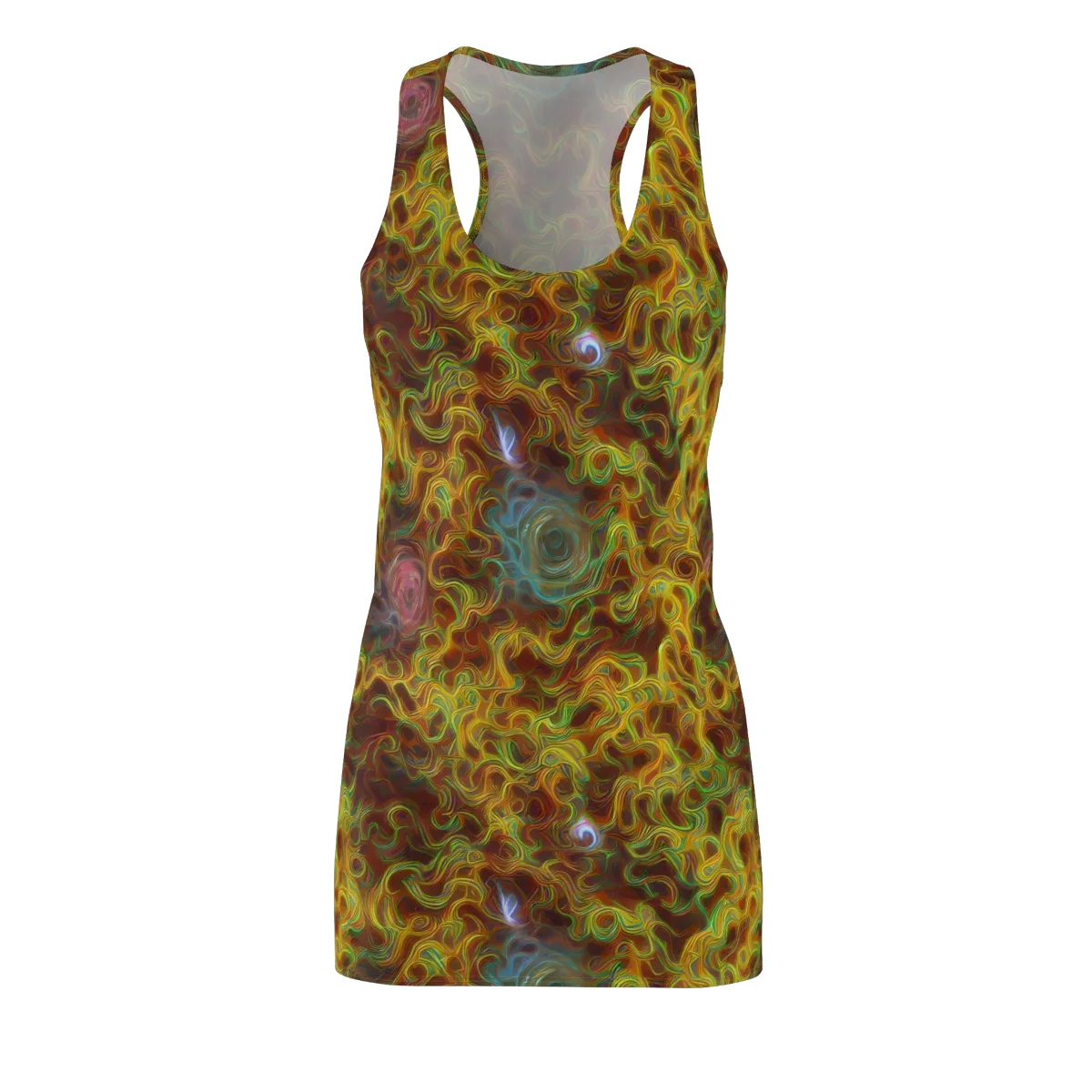 Molten Garden on Racerback Dress — Front