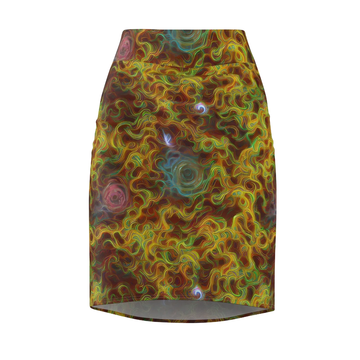 Molten Garden on Pencil Skirt — Front