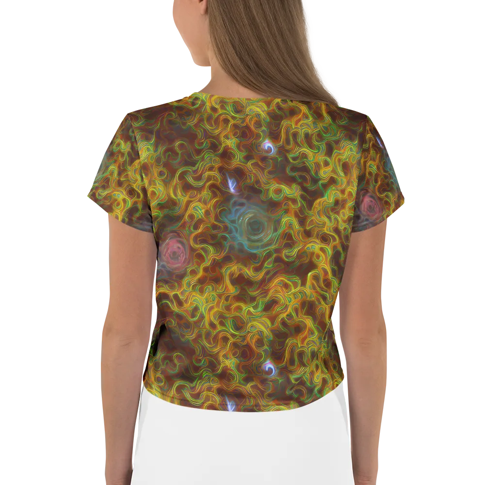 Molten Garden on Crop Tee — Back