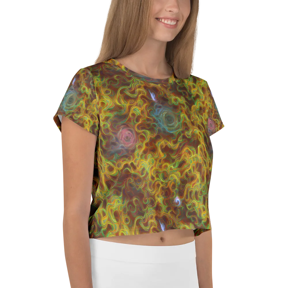 Molten Garden on Crop Tee — Right