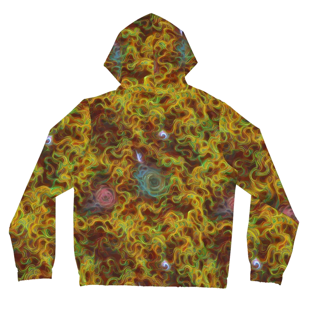 Molten Garden on Women's Full-Zip Hoodie — Back